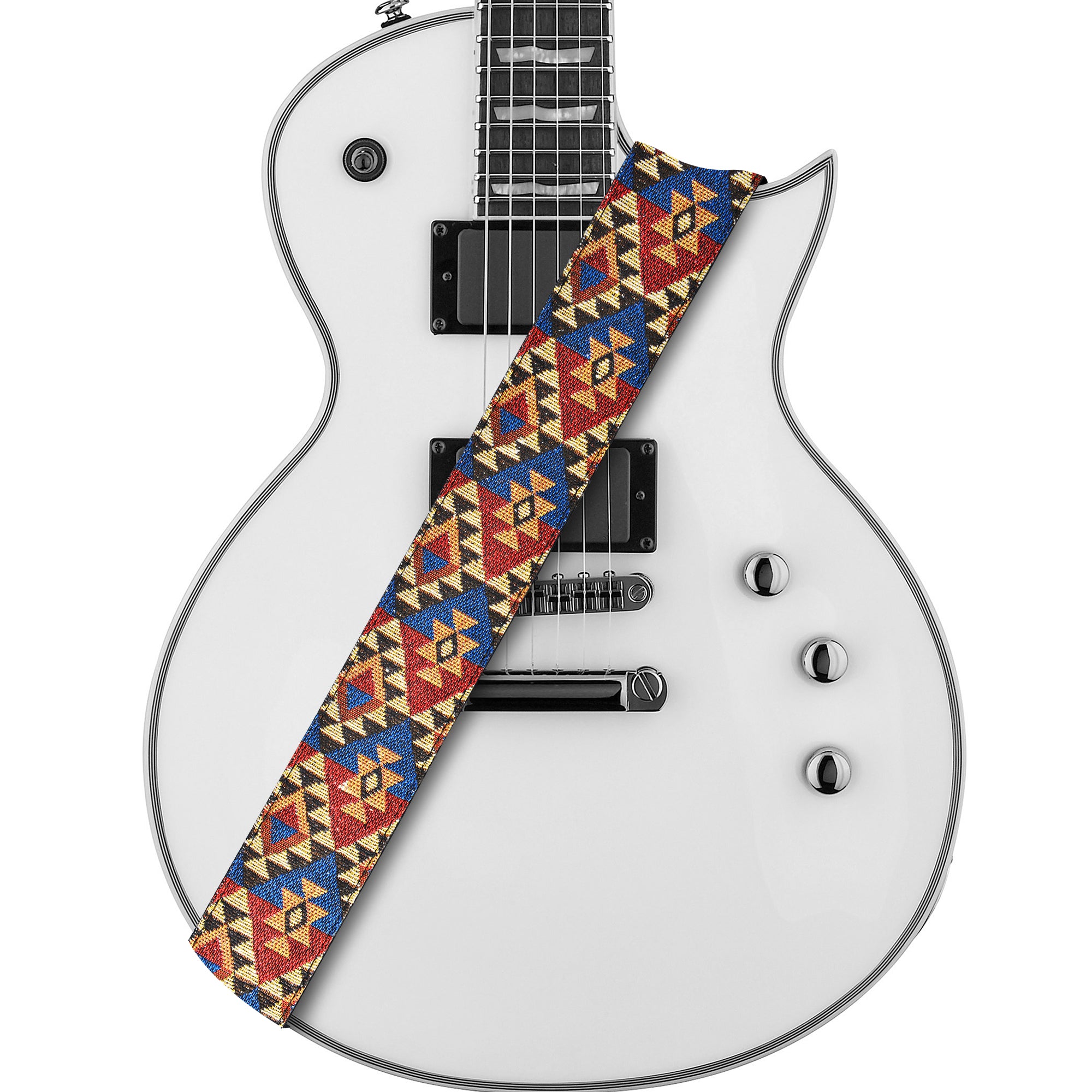 Amumu Multi-Color Gitaar Strap, Multi kleuren, 5,1 cm Amumu Multi-Color Gitaar Strap, Multi kleuren, 5,1 cm