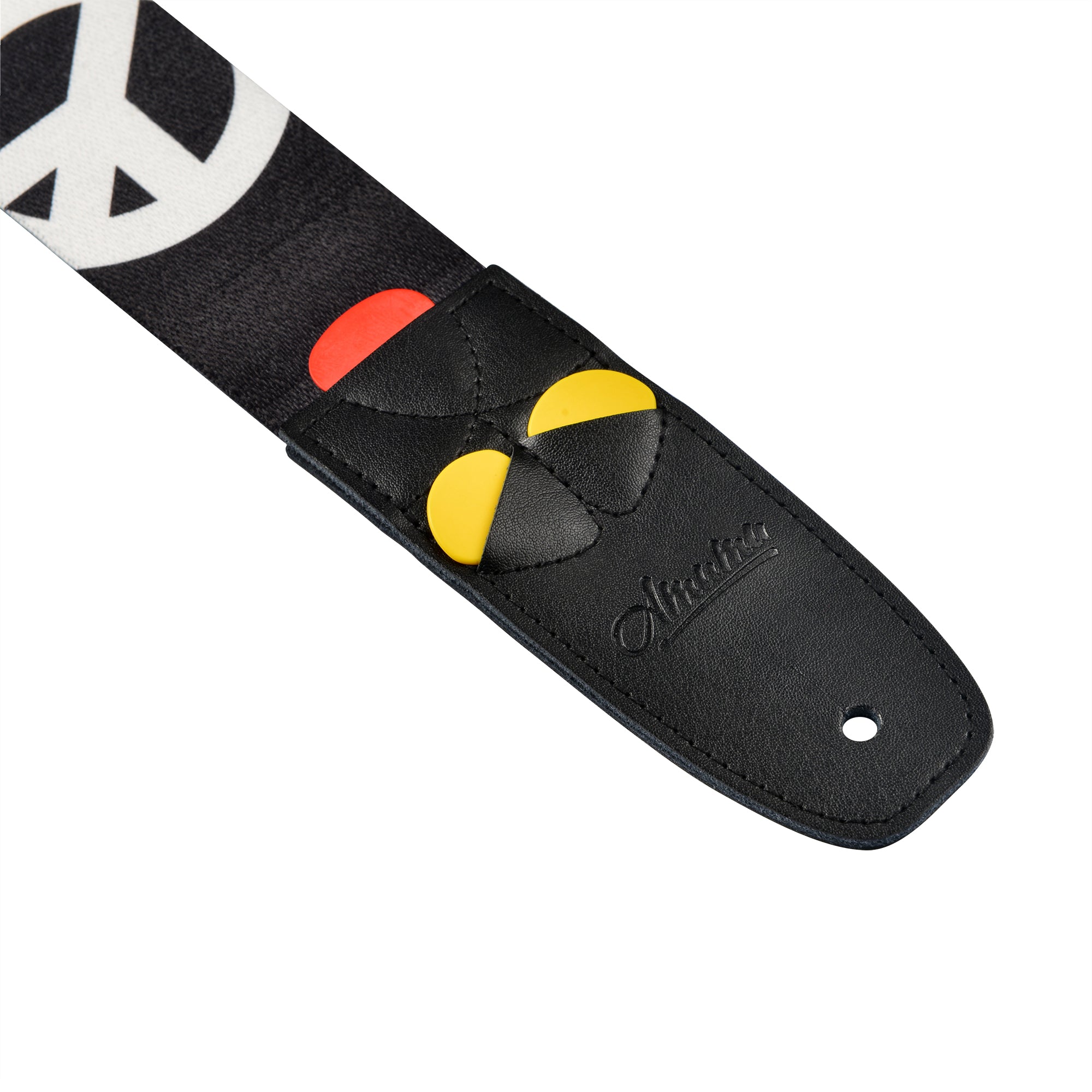 Amumu PA01W-BK Seatbelt Guitar Strap with Clip Black Nylon – AMUMU